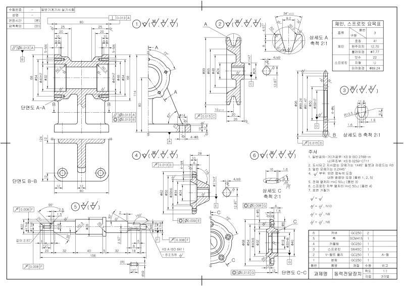 일반기계기사 작업형 실기시험 Autocad & Solidworks 핵심 요약(7/8): Pdf 출력(Lineweight, 선 굵기) : 네이버 블로그