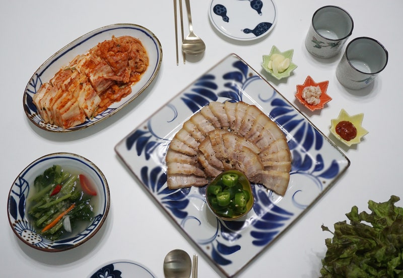 전기밥솥 수육 삶는법 무수분 돼지수육 맛있게 ♪