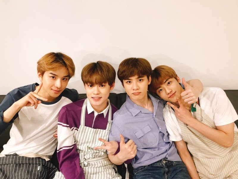 180625 쿤.우 식당 NCT 엔시티 쿤 정우 재민 천러 Vlive 브이앱