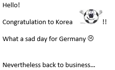  한국 독일 월드컵 F조 조별리그, 독일반응은?