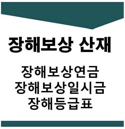  장해보상연금 및 장해보상일시금 산재