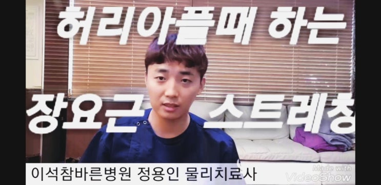  [허리통증] 허리 아플때 하는 좋은 운동 :: 장요근 스트레칭