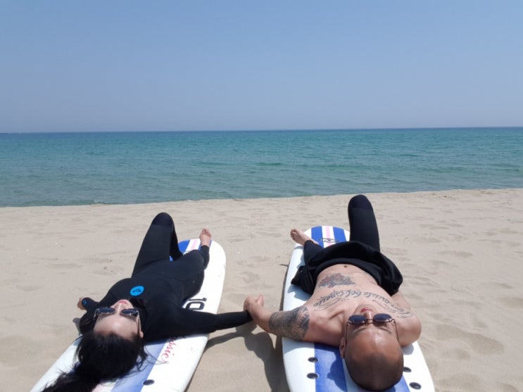  라효/일상/강원도당일치기여행/여름휴가/바다데이트/서피비치/양양핫플레이스/서핑스팟/커플셀프스냅화보(part.2)
