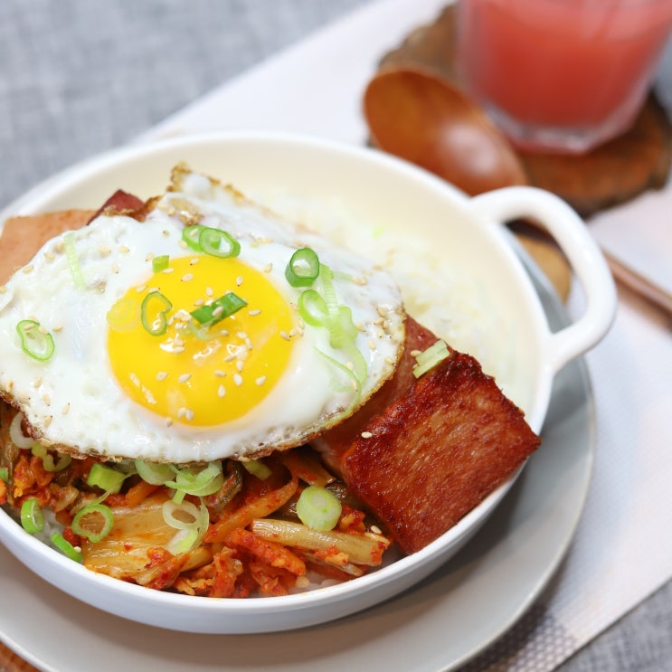 [오늘 저녁 뭐 먹지?]스팸김치덮밥 맛있는 한그릇요리