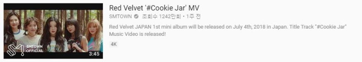 레드벨벳 &lt;Cookie Jar&gt;뮤비를 있는 그대로 해석해보았다.