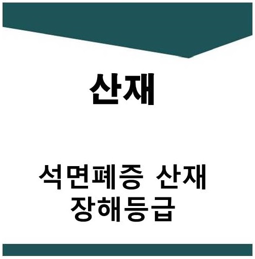  석면폐증 산재 노출군 및 장해등급