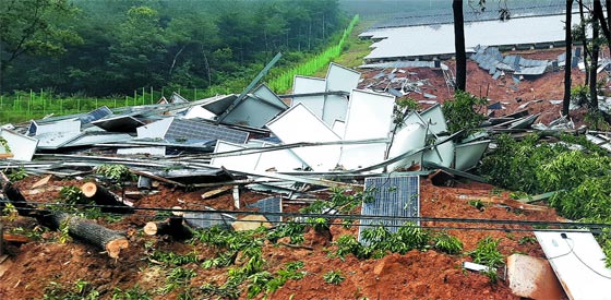 [발언] 이틀간 내린 95mm 비에 '태양광 산사태'  (조선일보, 2018.07.05)