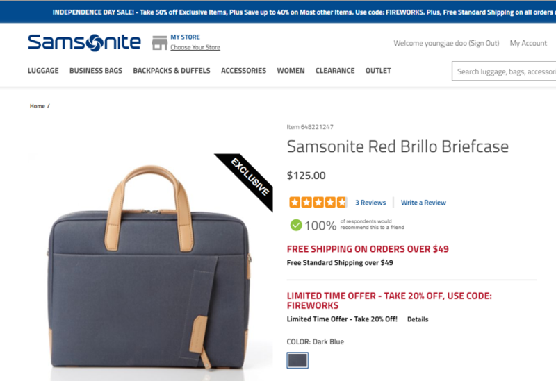 샘소나이트 레드 서류가방 구매후기(Samsonite Red brillo briefcase 