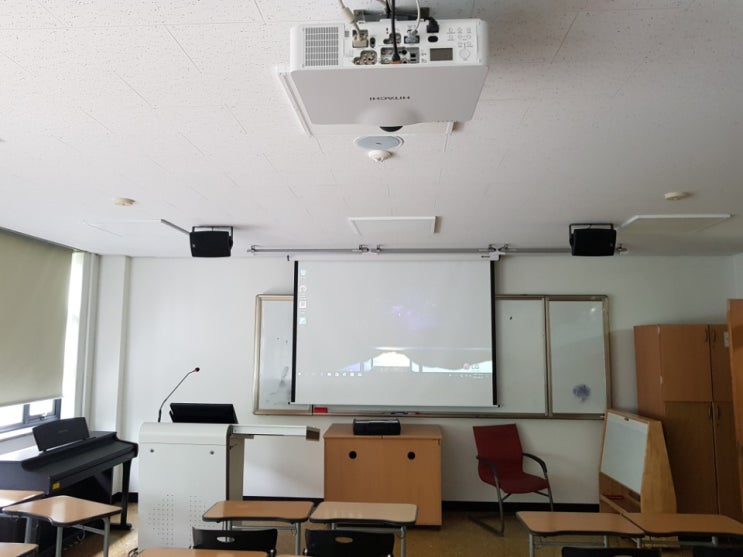  경인여자대학교 전자교탁 및 스크린 설치