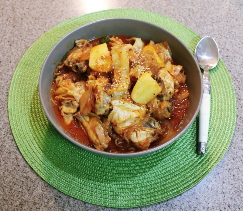 저녁일상: 매콤한 찜닭 빨간찜닭 간단 레시피 ♡