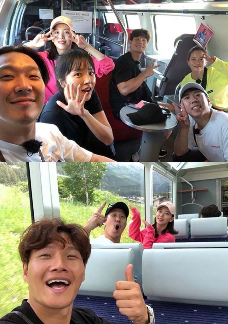 ‘런닝맨’ 강한나, 스위스 편 비하인드 컷 공개 “언니 오빠들과”
