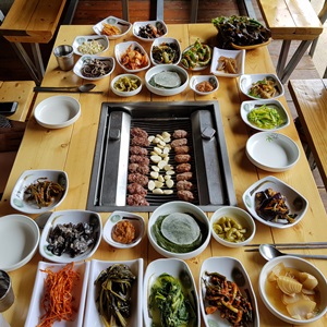  순천 선암사 맛집 덕정가든 흑염소 떡갈비 굿!