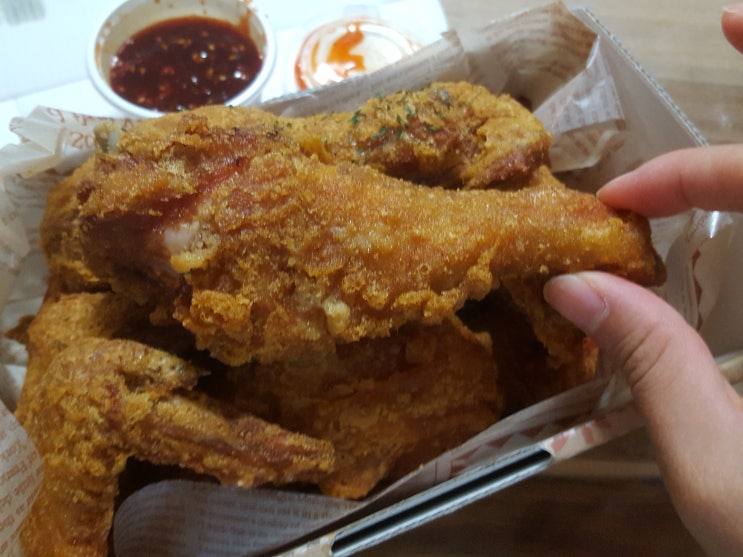  수원 인계동 배달의민족 후라이드 바삭킹 짱맛