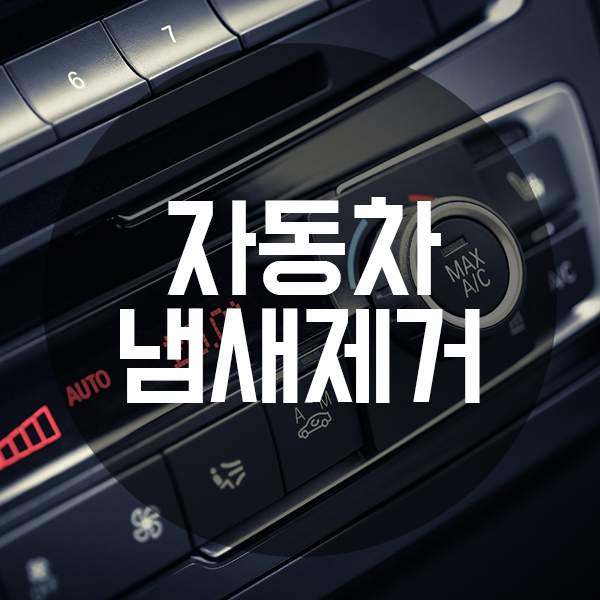  여름철 자동차 에어컨 냄새제거하기!
