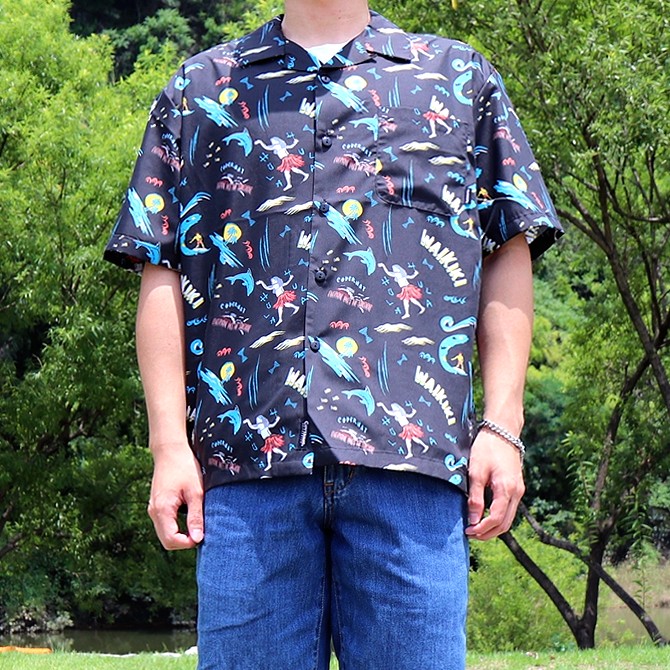 남자 하와이안 꽃무늬셔츠 커버낫 컬러풀해