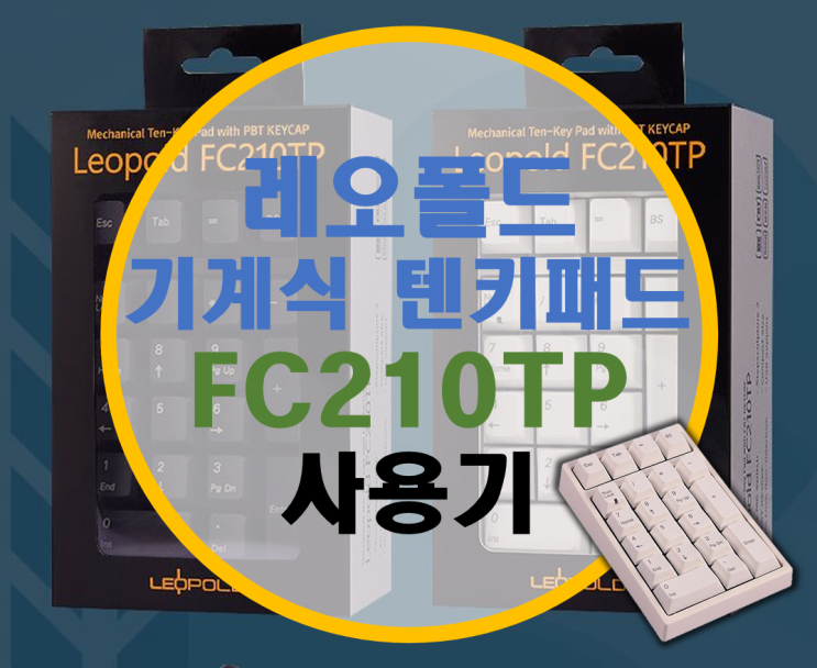 레오폴드 기계식 텐키패드 FC210TP 리뷰 (저소음 적축 튜닝기) 레오폴드 기계식 텐키패드 FC210TP 리뷰 (저소음 적축 튜닝기)