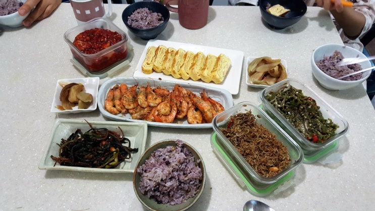 오늘의 저녁메뉴 상차림