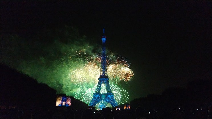 파리여행, 프랑스 혁명기념일 에펠탑 불꽃놀이