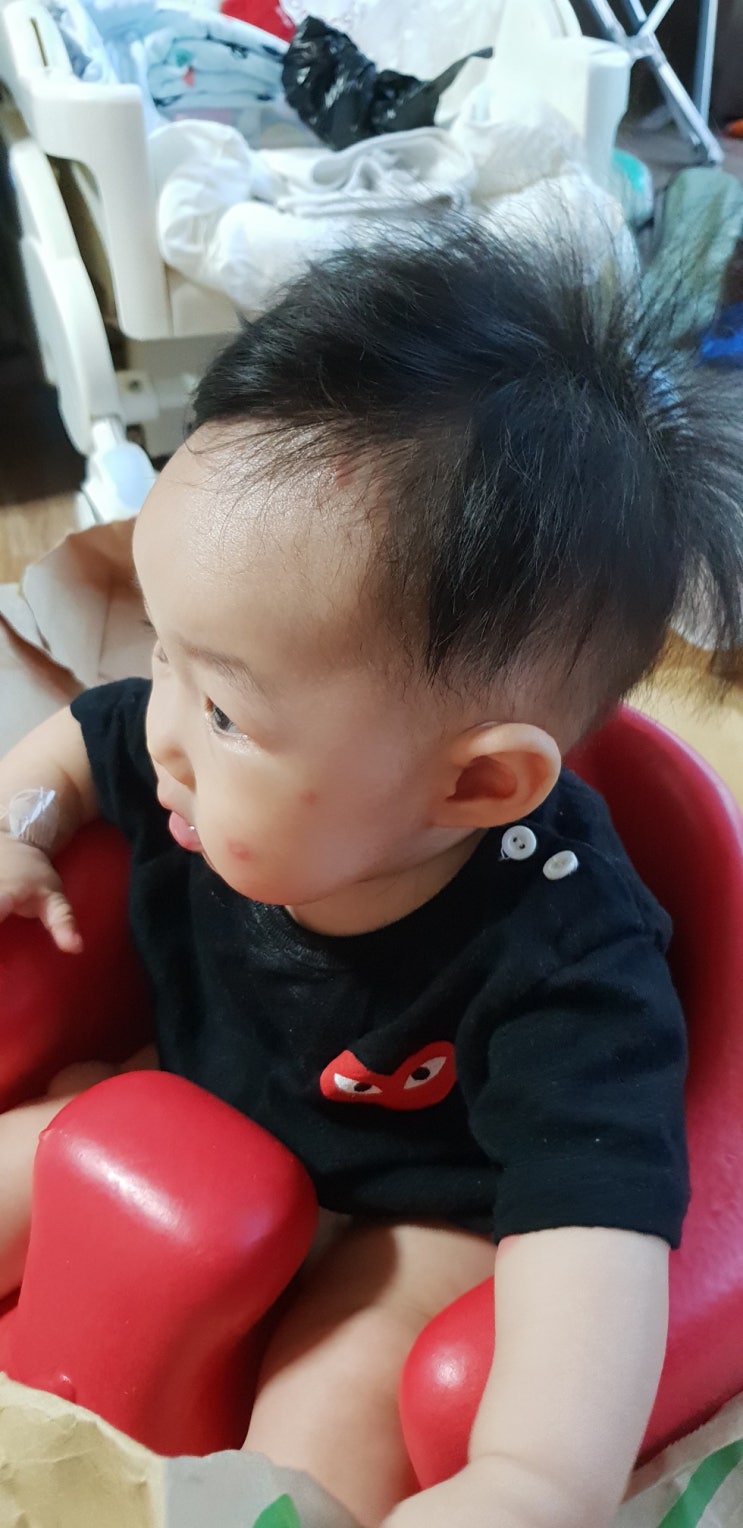  아기 머리 자르기 남자아기 머리스타일 아기이발기 배냇머리 밀기