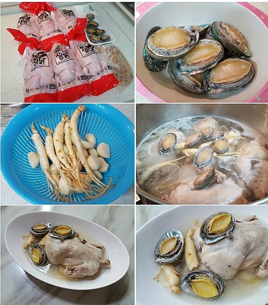  전복 삼계탕 만드는 법 영계백숙 해먹었어요