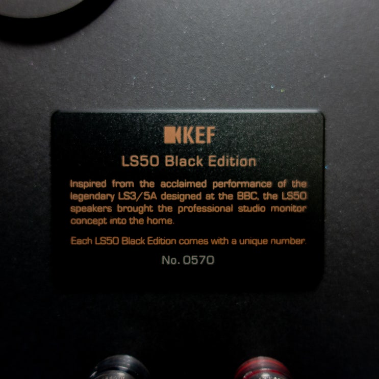 KEF LS50, Black Edition