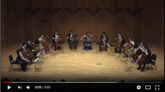 Cellista Cello Ensemble (Korean top 12 cellists) G. Verdi - La donna e mobile from Rigoletto