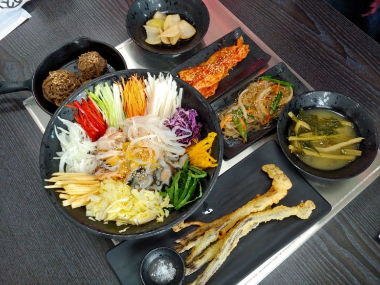  제주도 먹거리 제주찜 한경면 맛집 제주찜에서 제주냉면물회 먹었어요.