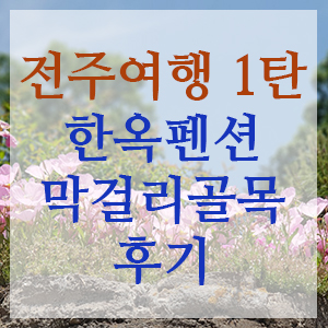  전주 여행 1탄! 한옥펜션, 한옥이예쁜집에서의 첫날,전주 막걸리골목 다녀오다 - 옛촌막걸리