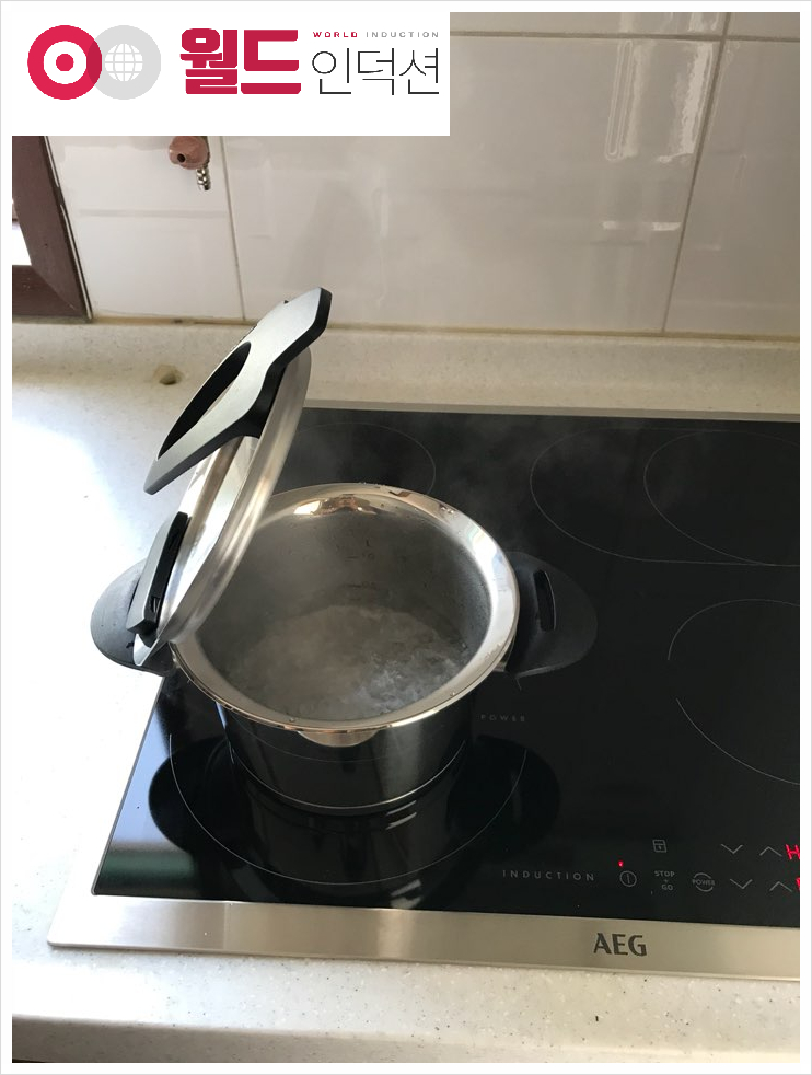  아에게 하이브리드 인덕션 HK634250XB모델 평창 전용선 설치