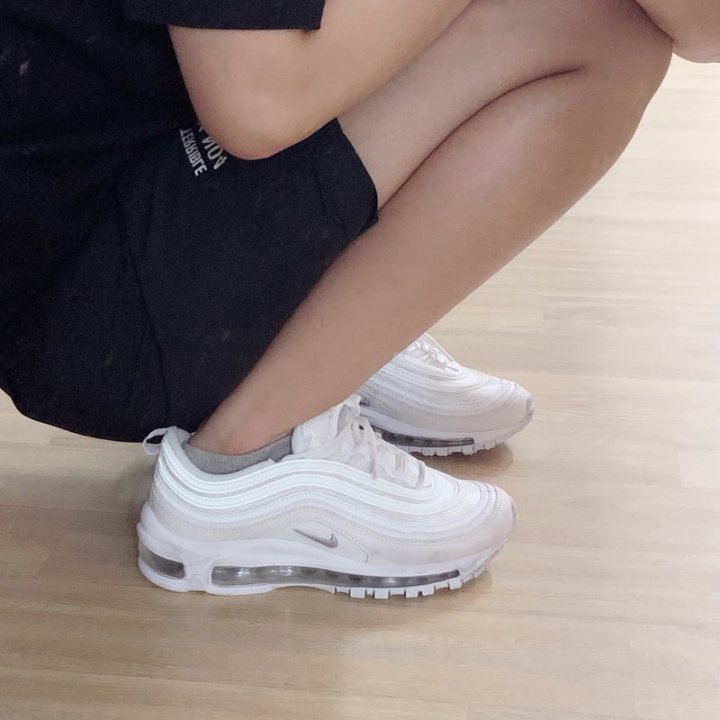 여자운동화 나이키 에어맥스97 Gs 트리플화이트 Nike Air Max97 921522 100 아니타스 구매후기 착용사진 네이버 블로그