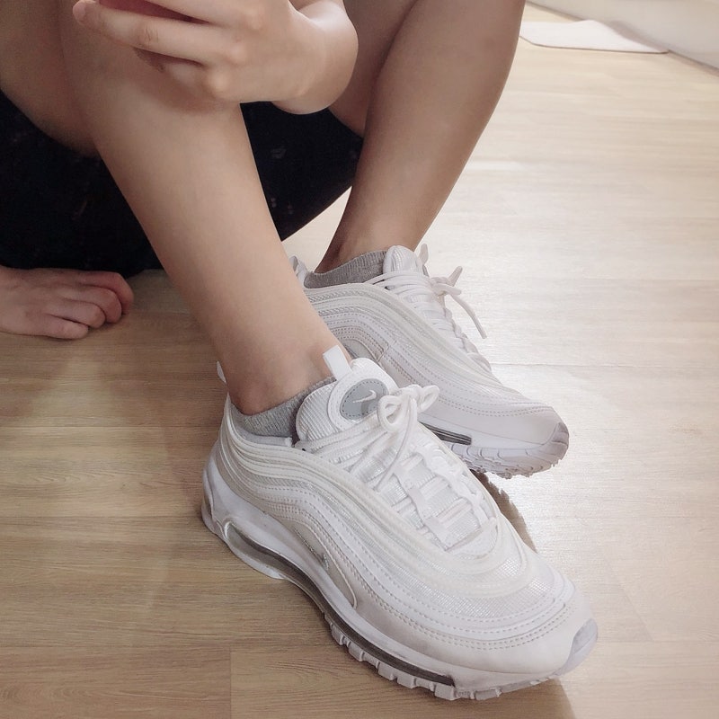 여자운동화 나이키 에어맥스97 Gs 트리플화이트 Nike Air Max97 921522 100 아니타스 구매후기 착용사진 네이버 블로그