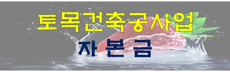  토목건축공사업 등록기준