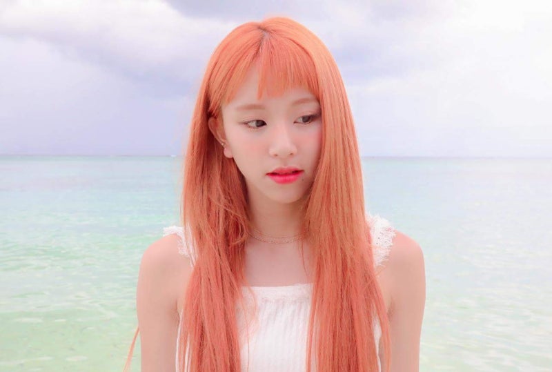 Maknae Chaeyoung with Orange Hair (TWICE Chaeyoung / Baby Beast Chaeyoung / Simba Lookalike)