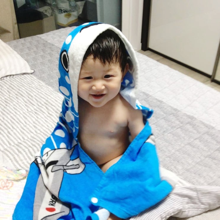  츄라우미 후드목욕타올 기요미변신!