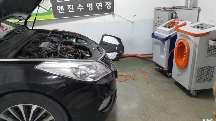  HHO 연소실크리닝으로 엔진성능복원, 그랜저HG 엔진출력상승 엔진소음감소 엔진 진동떨림감소 연비절감.