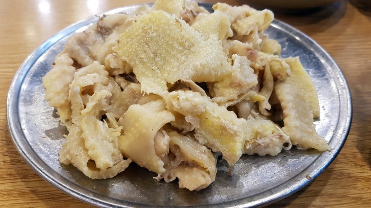[면목동/24시 기사식당 황기 닭곰탕] 닭껍질 왕창 먹기
