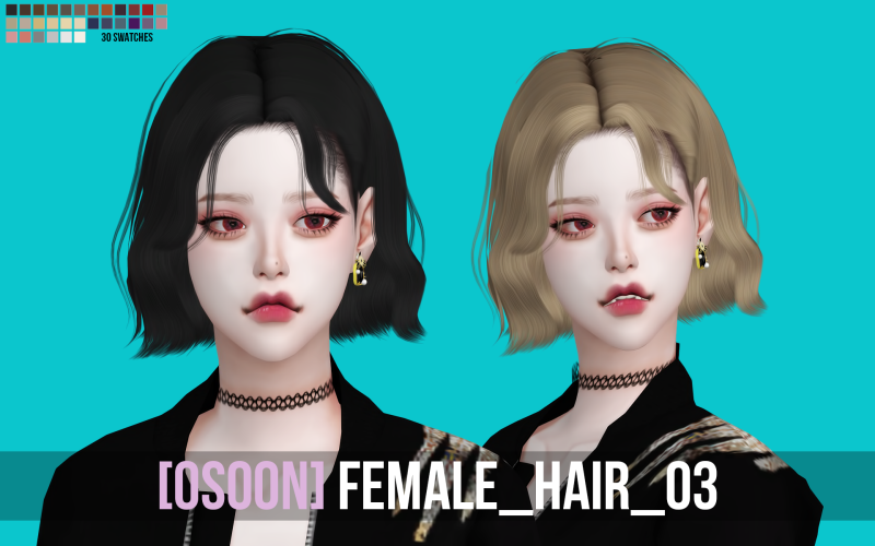 심즈4 여심헤어 Female Hair 03 네이버 블로그