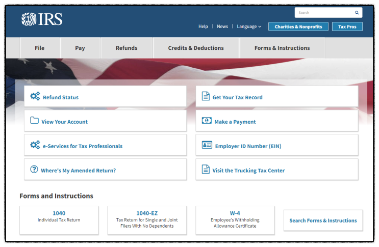 무료 세금보고 - IRS (미국 국세청)