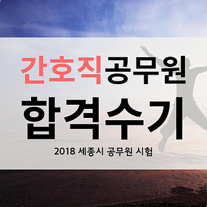  2018 세종시 간호직 합격수기