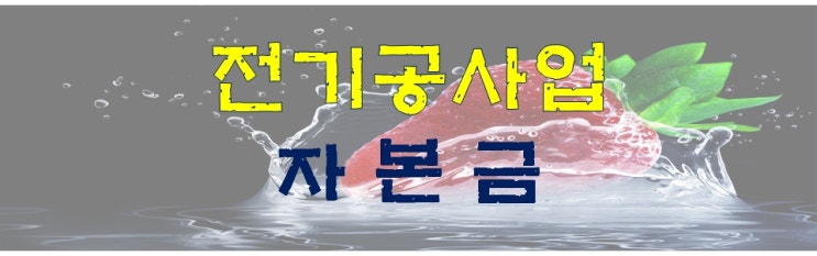  전기공사업 등록기준