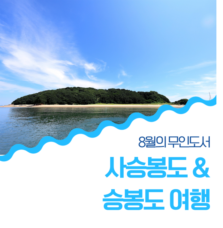  [8월의 무인도서] 무인도와 유인도, 한적한 섬에서 즐기는 하루 밤낮 – 인천 옹진 승봉도 힐링 투어(Healing Tour) vs 사승봉도 백패킹(Backpacking)