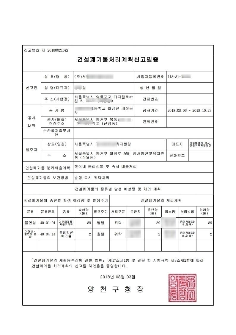 건설폐기물 배출자신고 서류작성 및 폐기물처리 과정에 대한 이해-1 : 네이버 블로그