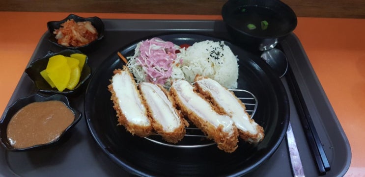  인천 부평역사 음식백화점 돈까스 맛집, 레드철판