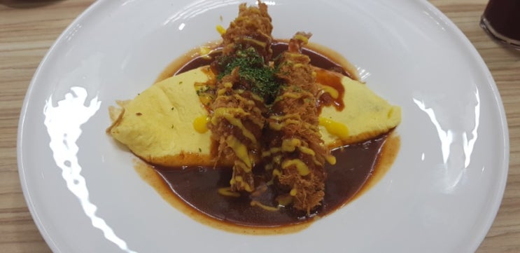  인천 부평역사 음식백화점 맛집, 오므라이스에서 혼밥했어요~