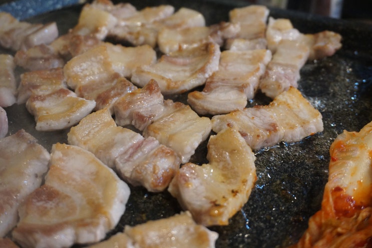  상현역 맛집, 삼겹살이 맛있는 고기집 - 보리소 생고깃간
