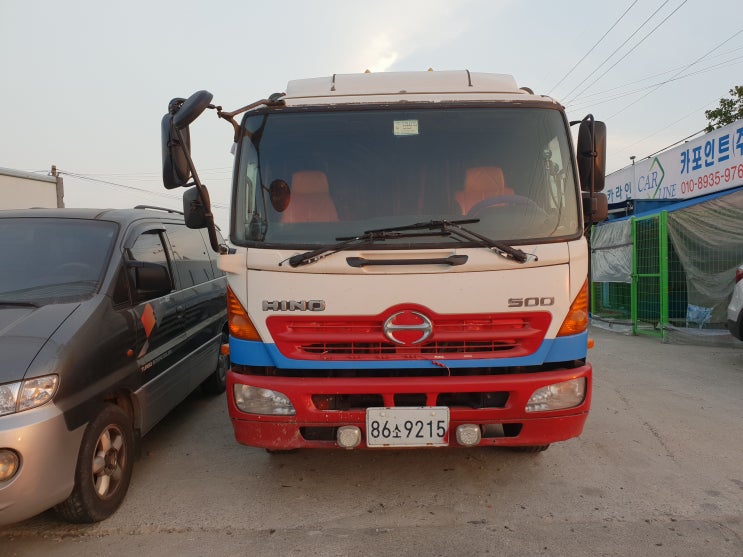 (활어차) 히노트럭 활어차, 히노 5톤 트럭 폐차 중고차수출 후기
