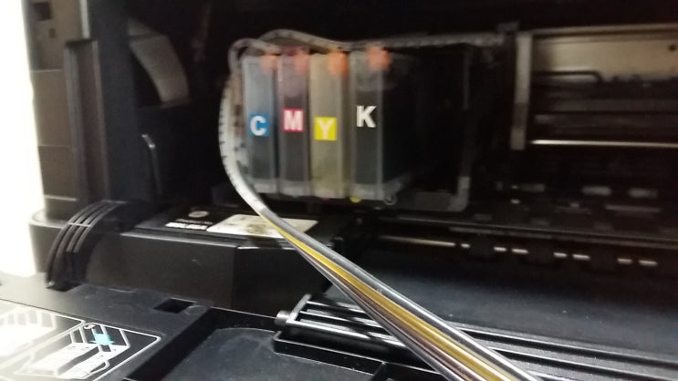  hp8710 복합기 사무실이전후 소모품시스템문제 프린터 무한잉크수리