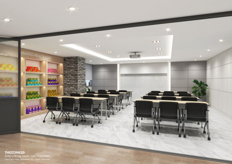  Interior CG, 교육장 인테리어투시도
