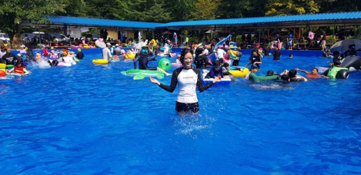  라효/여름갈만한곳데이트일상/용인묵리계곡/야외수영장,평상값받지 않는 기찬가든 다녀왔어요~