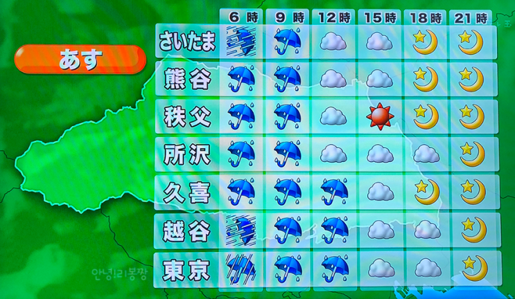 태풍 13호의 영향 현재 일본 도쿄 날씨